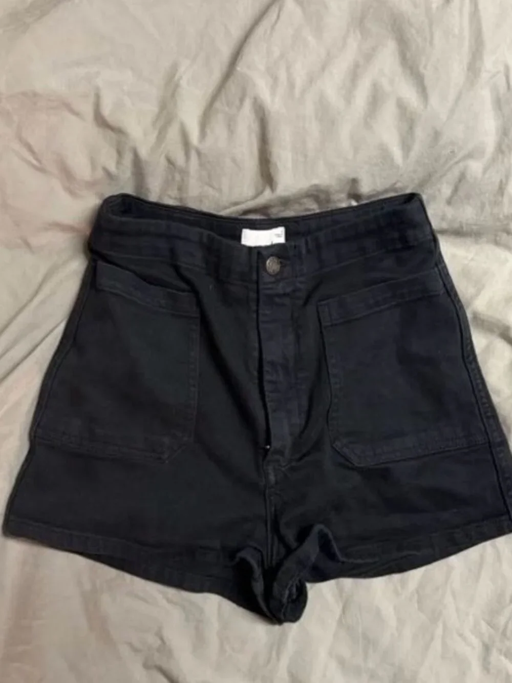 Black High Waist Shorts
